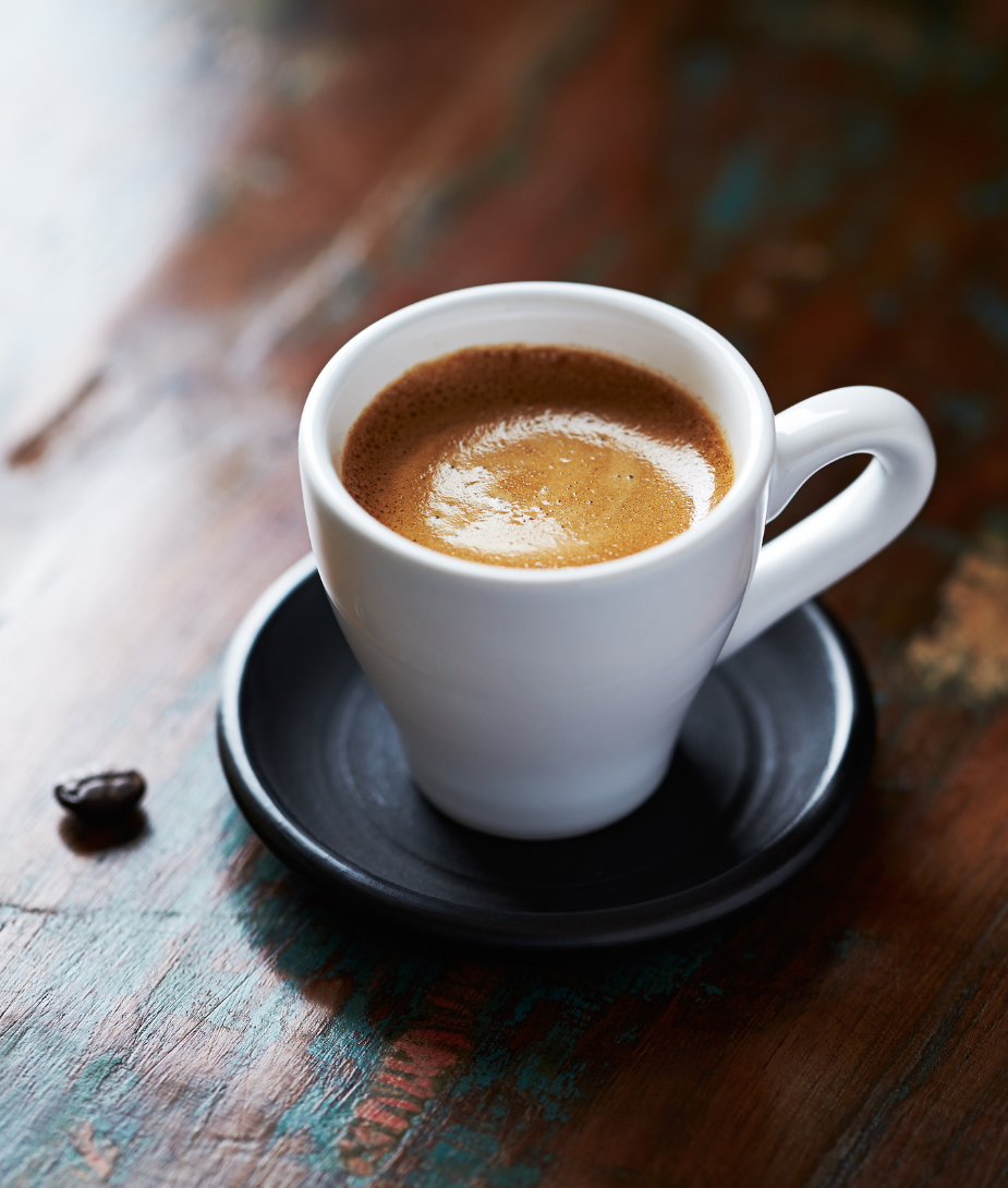 An espresso cup.